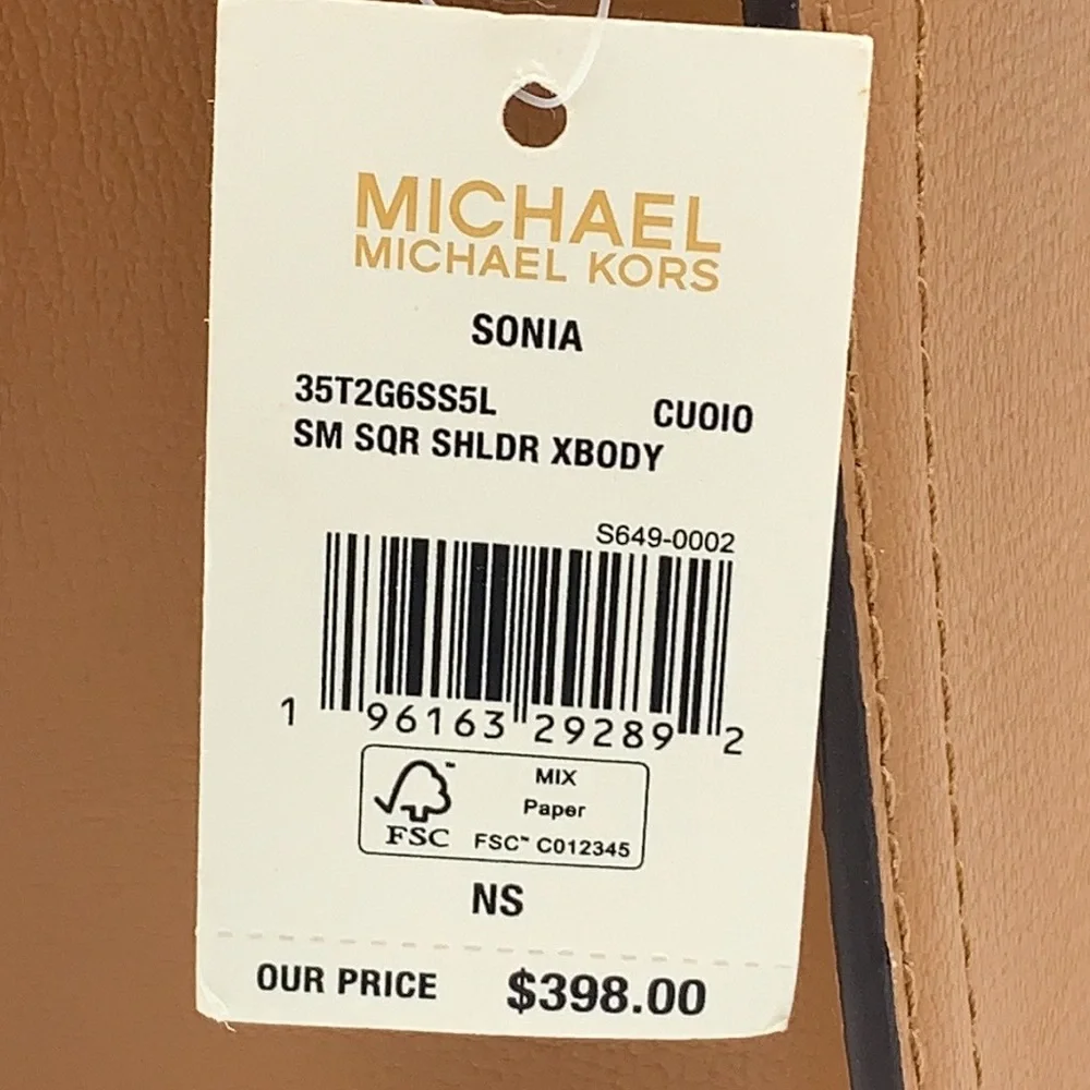 MICHAEL KORS SONIA SMALL SQUARE SHOULDER XBODY - Picture 15 of 15